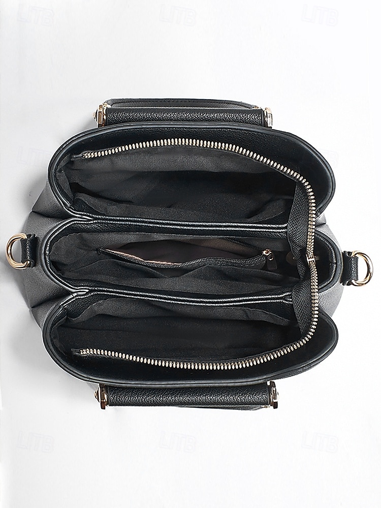 Elegante bolso de mano de piel sintética con efecto cocodrilo: elegante bolso de mano con asa superior y correa de hombro desmontable, lujoso bolso de mano para mujer, perfecto para el trabajo, fiestas y eventos formales negro rosa rojo 2025 - $34.99 –P4