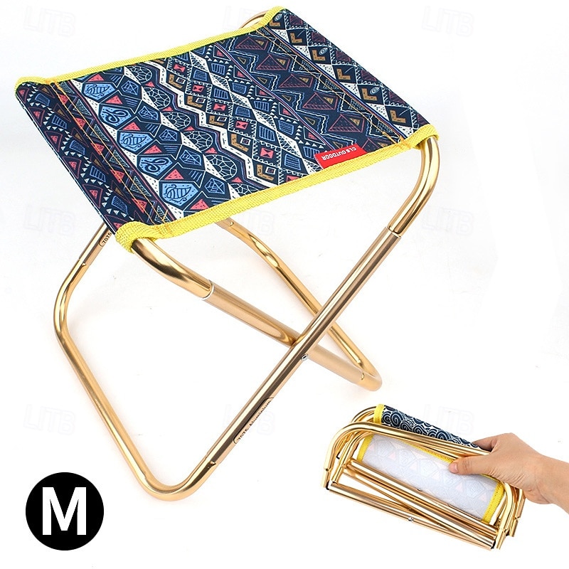 1Pc Outdoor Folding Stool Collapsible Stool Made of 7075 Aluminum Alloy Lightweight Portable Camping Seat for Hiking Fishing Travel 2025 - $24.99 –P2