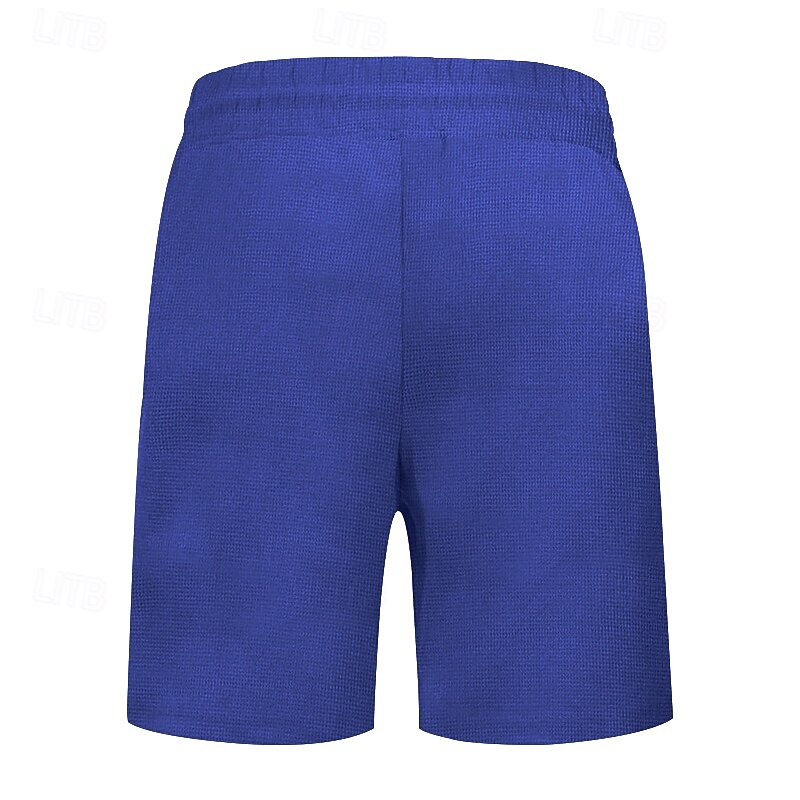 Herren Waffel Sportliche Shorts Sweatshorts Kurze Hose Shorts Kurze Hosen Sommer-Shorts Tasche Kordelzug Elastische Taille Glatt Komfort Atmungsaktiv Kurz Outdoor Sport Klassisch Brautkleider schlicht 2025 - $13.99 –P4