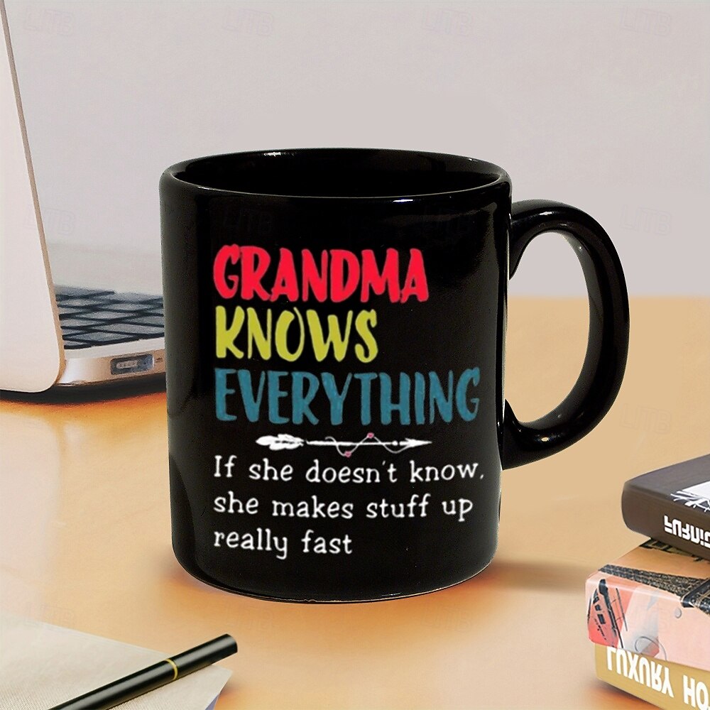 caneca de café preta retrô vintage caneca de cerâmica com design gráfico 12oz/330ml presente perfeito para amigos dia das mães casamento de 2025 por $14.49 –P4