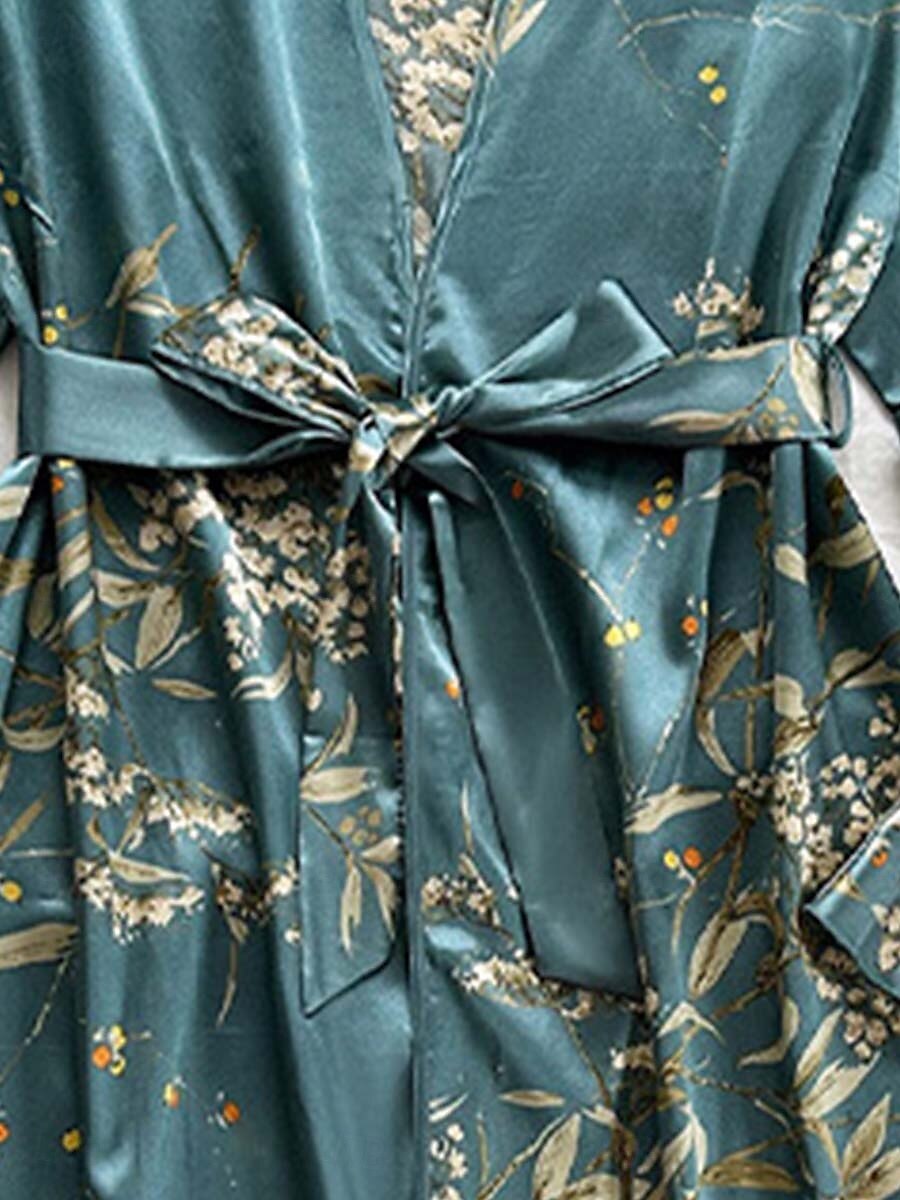 Women's Pajamas Luxury Home Green cherry Summer Spring 2025 - $37.99 –P2