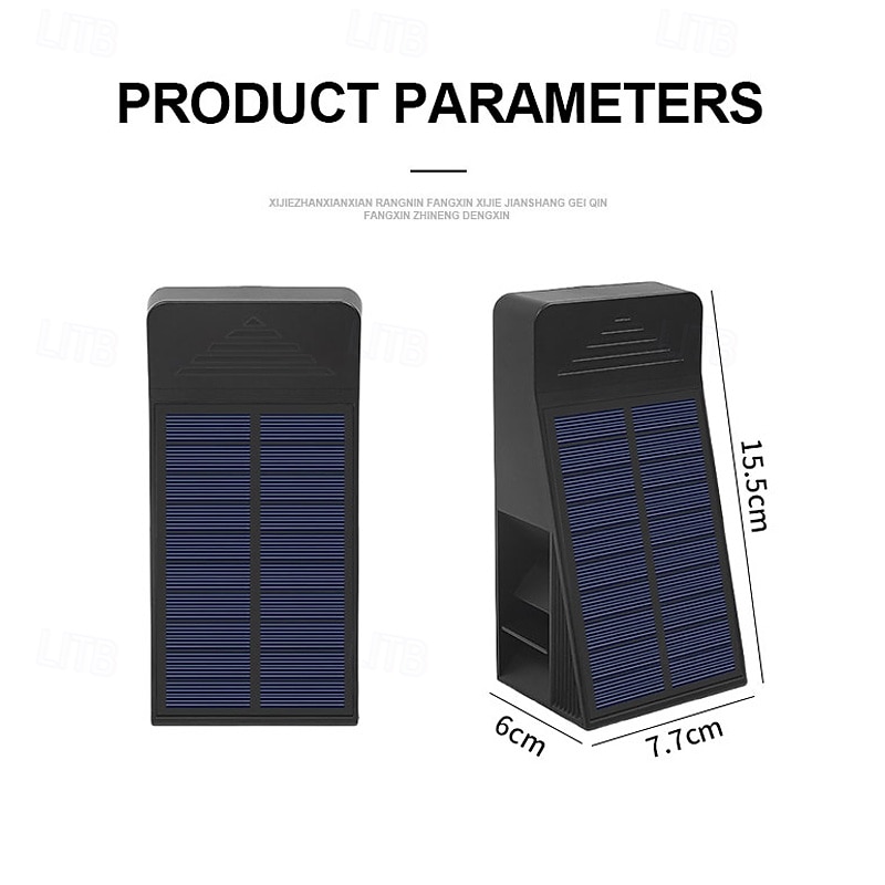 2 шт. настенных светильника на солнечных батареях – высокая яркость, водонепроницаемый, светящийся с 3 сторон, для украшения сада, виллы, двора, забора, крыльца 2026 - $36.99 –P1