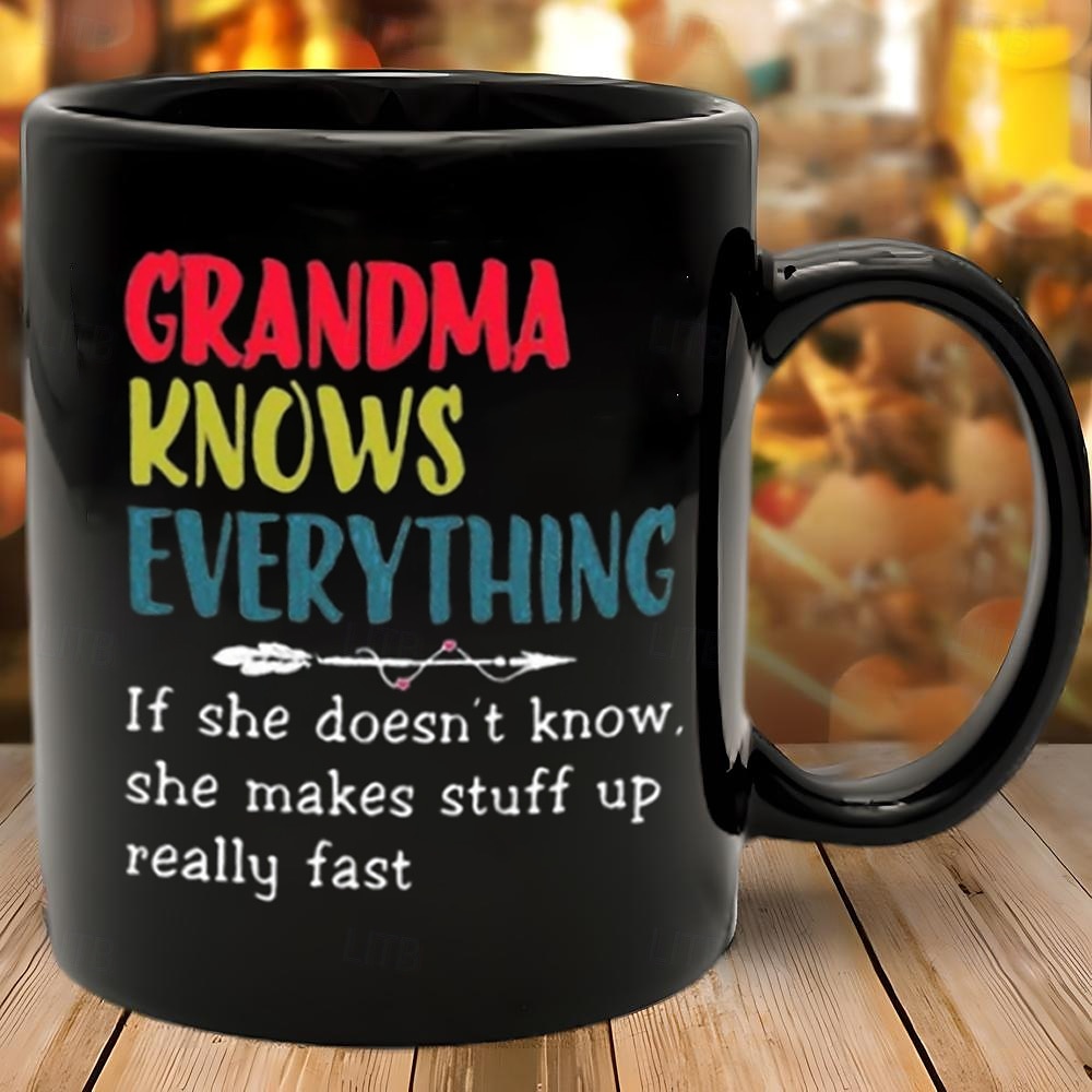 caneca de café preta retrô vintage caneca de cerâmica com design gráfico 12oz/330ml presente perfeito para amigos dia das mães casamento de 2025 por $14.49 –P7