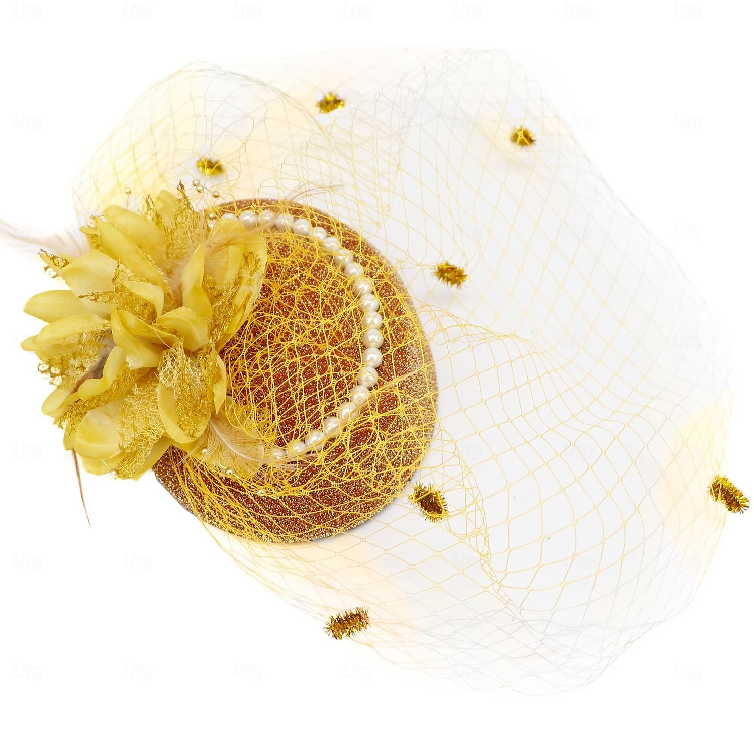 Hatter Sinamay Fedora Bryllup Aftenselskap cocktail Elegant Årgang søt stil Med Blomster Hodeplagg Hodeplagg 2025 - $14.99 –P11