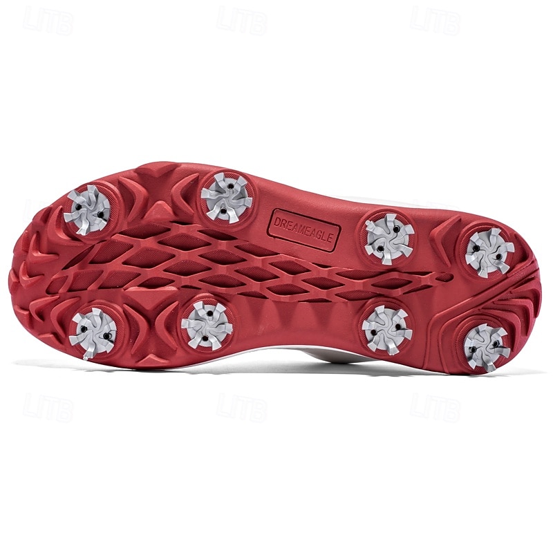 ανδρικά λευκά παπούτσια γκολφ με αιχμηρή σόλα, αναπνεύσιμο ψεύτικο δέρμα και σύστημα κλεισίματος boa για ρυθμιζόμενη εφαρμογή, ιδανικά για γκολφ και αθλητικές δραστηριότητες 2026 - $89.99 –P7