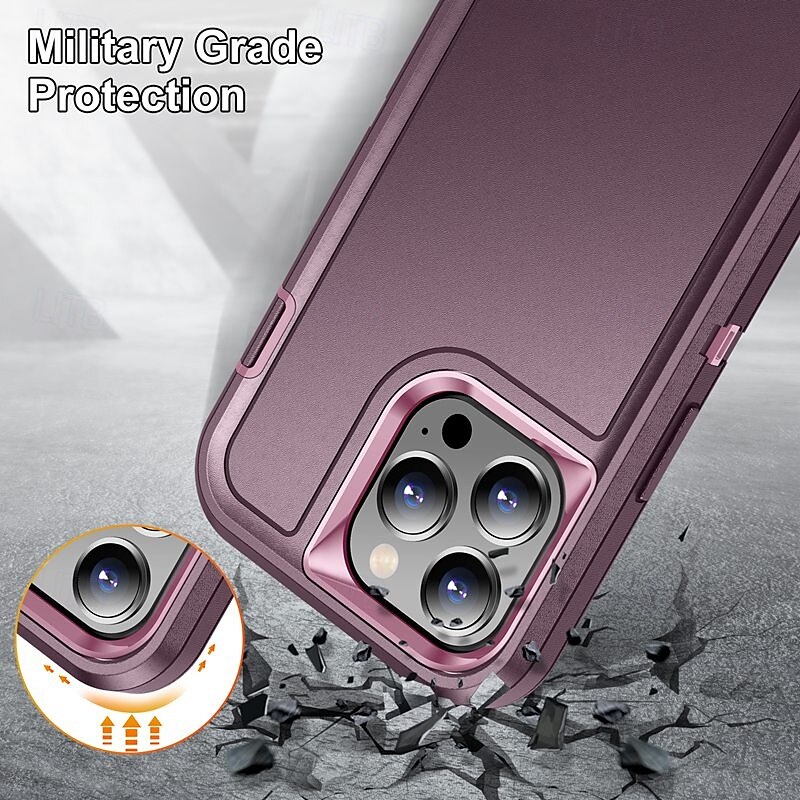 telefon Maska Pentru iPhone 16 Pro Max Plus iPhone 15 Pro Max Plus iPhone 14 13 12 11 Pro Max Plus Capac Spate Anti Șoc Retro TPU PC 2025 - $14.99 –P6