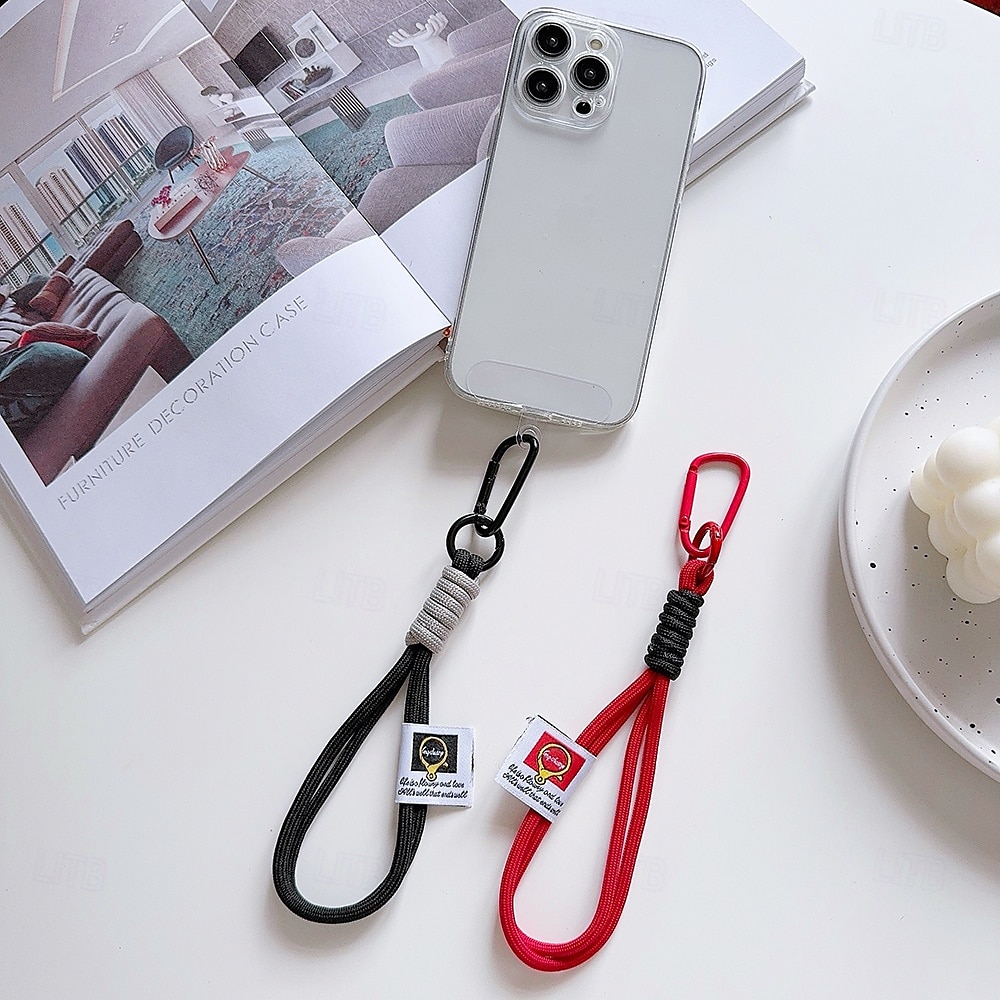 1pc Short Colorful Braided Mobile Phone Rope Decorative Fashion Camera Anti-Loss Rope Mobile Phone Rope Bag Accessories Keychain Suitable for Daily Decoration Travel and Vacation 2025 - $10.99 –P2