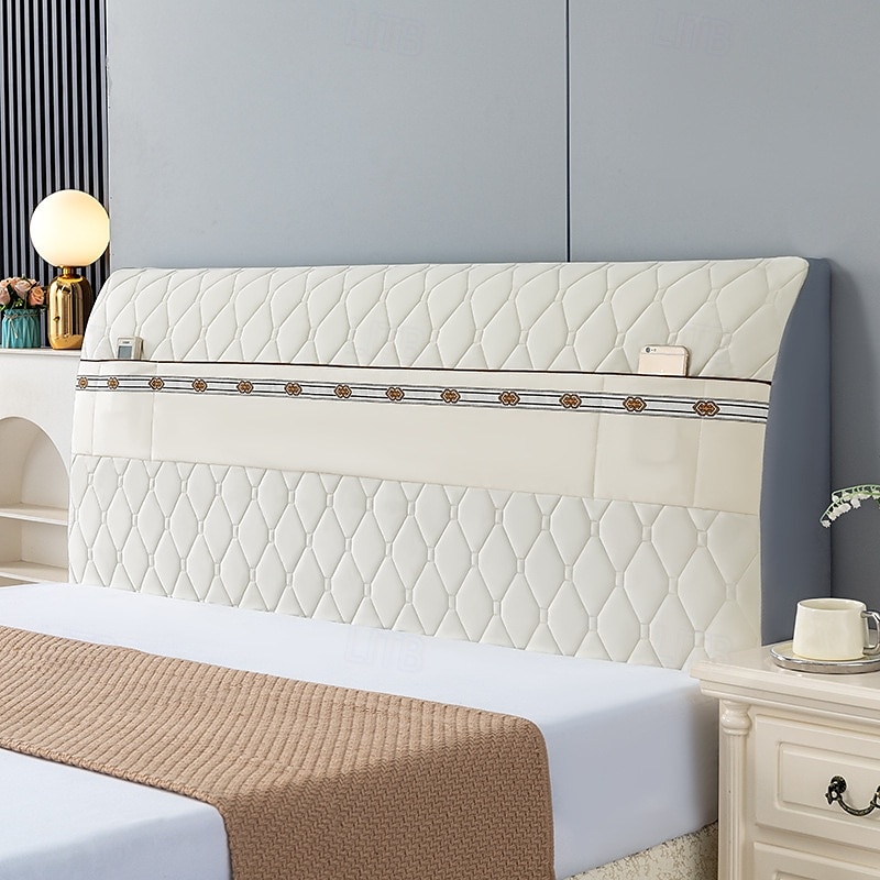 Capa para Cabeceira Todos-Inclusive Capa Protetora Elástica para Cabeceira de Cama Capa Moderno à Prova de Poeira Capa Respirável para Quarto Decor de 2025 por $31.99 –P3