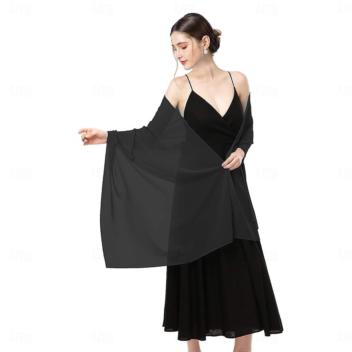 écharpes en mousseline douce, châles et écharpes pour robes de soirée, châles de mariage, écharpes de mariée pour femmes de 2025 ? $24.99 –P11
