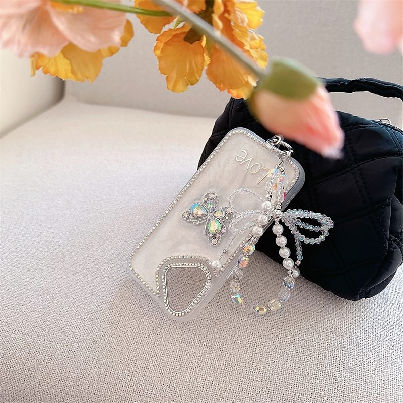 Phone Case For iPhone 16 iPhone 16 Pro iPhone 16 Pro Max iPhone 15 iPhone 15 Pro Max iPhone 14 Pro Max iPhone 13 12 Pro Max Back Cover with Wrist Strap Bling Glitter Shiny Shockproof Retro Silicone 2025 - $19.99 –P2