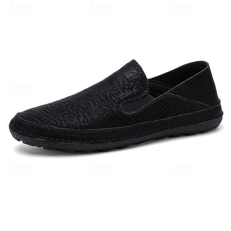Mocassins en similicuir pour hommes – chaussures décontractées confortables avec côtés élastiques pour un usage quotidien et des activités de plein air de 2025 ? $42.99 –P4