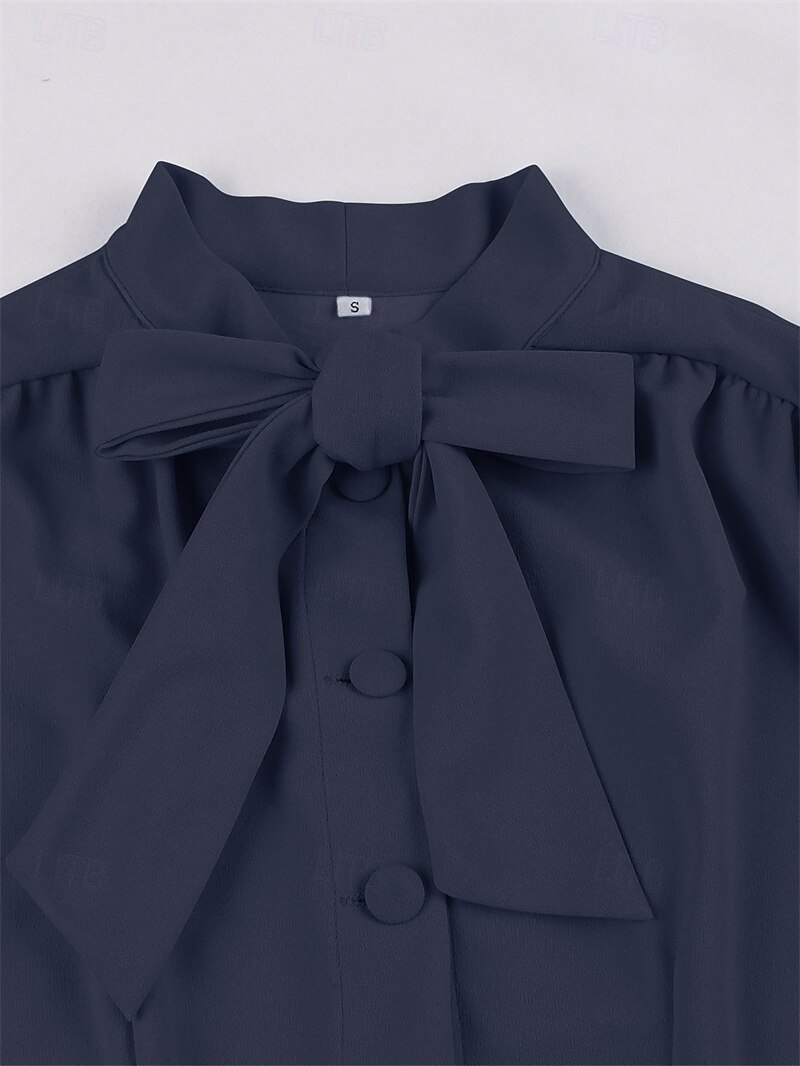Elegantní 50. léta Retro Ke kolenům Šaty A-Line šaty Čajové šaty Pevná barva A-Linie Dámské Vánoce Karneval Nový rok Maturita Denní nošení loučení se svobodou nevěsty Dospělé Šaty pro návrat domů Léto 2025 - $34.99 –P19