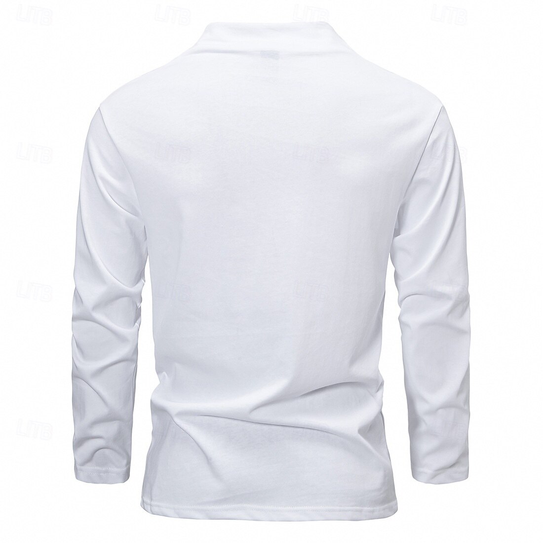 Men's Tee Tee Top Long Sleeve Shirt Long Sleeve Crew Neck Spring &  Fall Plain Fashion Designer Sexy Vacation Street Going out Black White Dark Grey Top Tee for Men 2025 - $32.99 –P3
