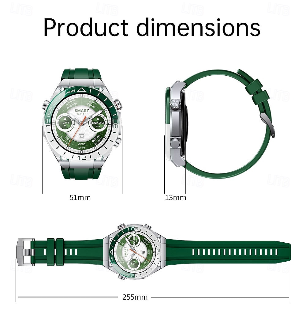 Reloj inteligente de 1 pulgada smartwatch reloj de fitness reloj para correr Bluetooth compatible con Android iOS hombre impermeable manos libres rastreador de pasos caja de reloj de 40mm IP 67 2025 - $67.99 –P16