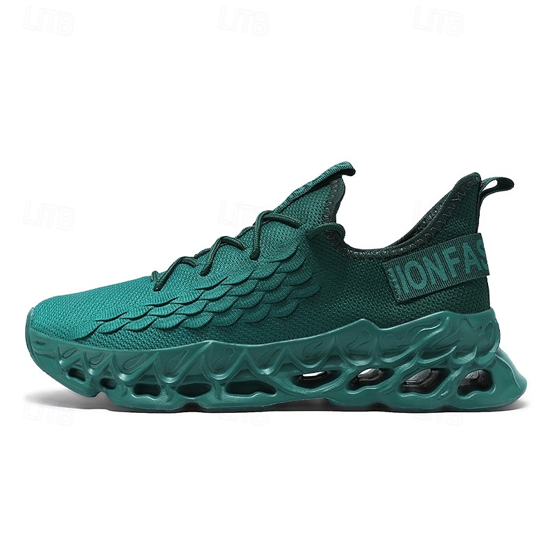 baskets de course vertes pour hommes avec tige en mesh et design léger – chaussures de sport respirantes et confortables pour le sport, les entraînements et les vêtements décontractés de 2026 ? $42.99 –P2