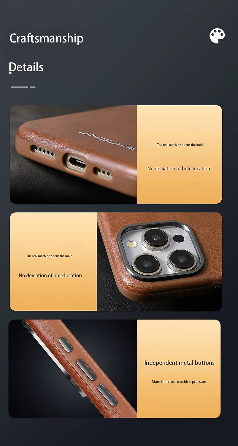 Phone Case For iPhone 16 15 14 Pro Max Plus iPhone 13 12 Pro Max Back Cover Magnetic Support Wireless Charging Shockproof Retro TPU PC 2025 - $18.99 –P2