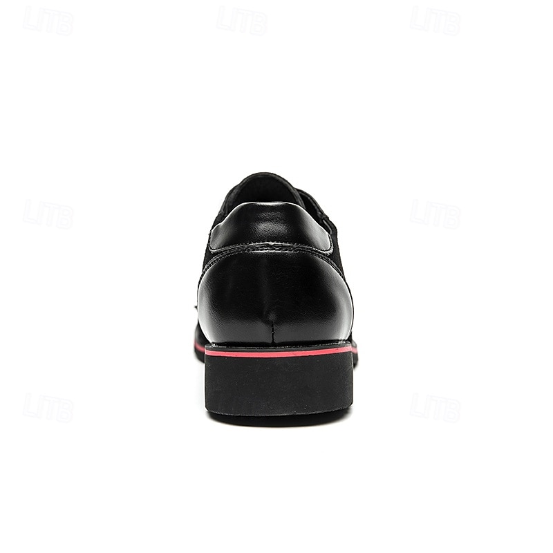 scarpe derby da uomo - misto pelle sintetica e pelle scamosciata con dettagli rivettati, eleganti calzature casual da uomo, perfette per ufficio, feste e uso quotidiano del 2025 a $46.99 –P4