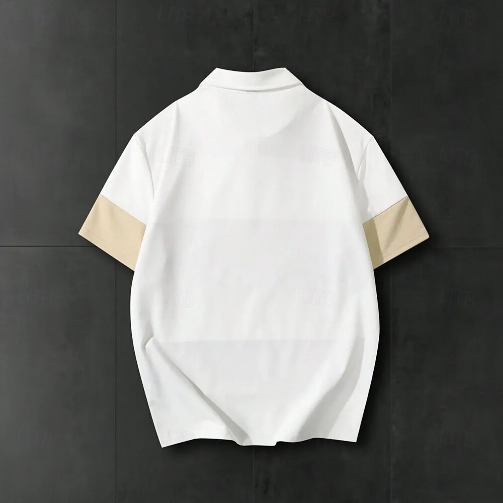 Per uomo A righe Polo da rugby Manica Corta Magliette polo Camicie con Colletto Casual Scuola All'aperto Athleisure Abbigliamento quotidiano Stampa 3D Estate Primavera Autunno Bianco del 2025 a $27.99 –P2