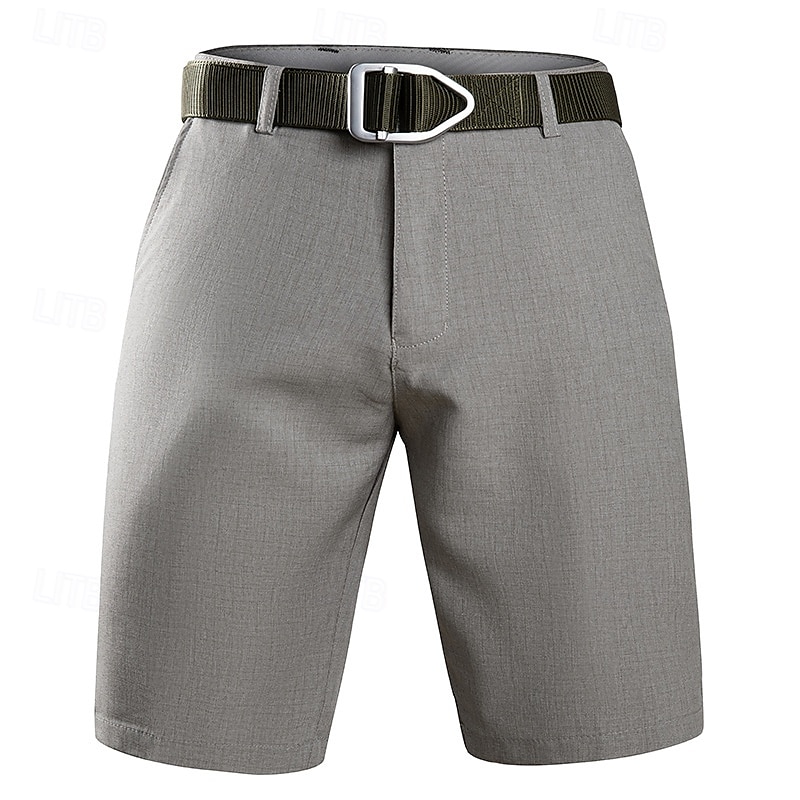 Per uomo Pantaloncini Pantaloncini eleganti Tasche Gamba dritta Liscio Comfort Senza ferro Lunghezza del ginocchio Ufficio Attività commerciale Giornaliero Di tendenza Streetwear Grigio fumo Nero del 2025 a $17.99 –P2