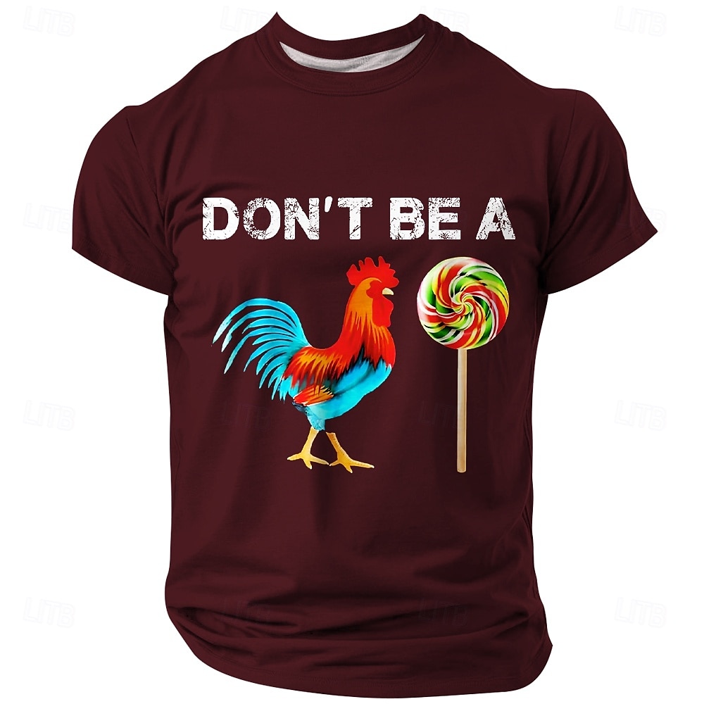 Muži Rude Ofenzivní Kohout Vtipné Tričko Polyester Krátký Rukáv Grafické Tričko Černá Burgundská Modrá Pohodlné Tričko Party Ulice Móda Designer Oblečení 2025 - $17.99 –P3