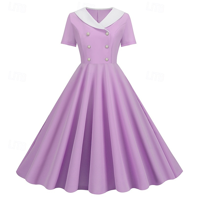 Retro Vintage 1950s Dress Swing Dress Women's Carnival Masquerade Daily Wear Bachelorette Party Adults' Dress Homecoming Dresses 2025 - $25.99 –P16