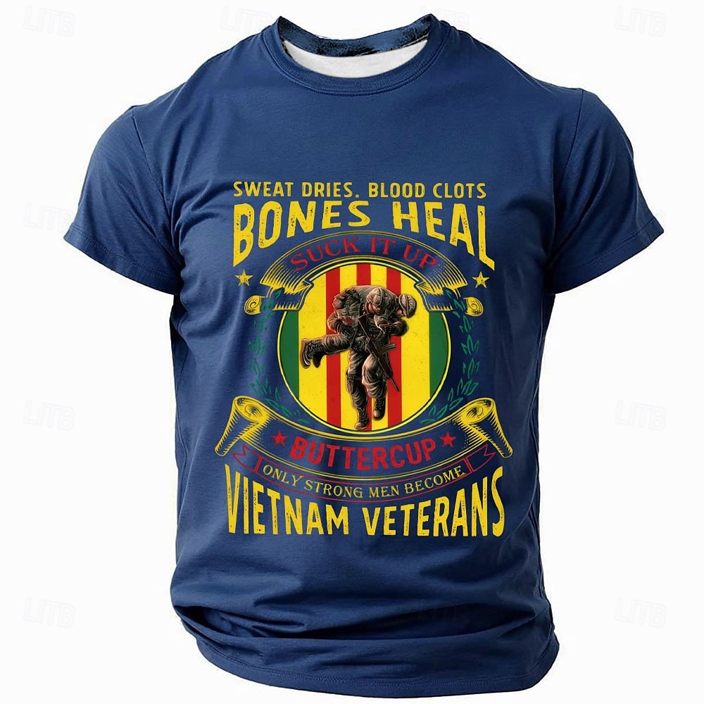 Ziua Veteranilor Bărbați Drapelul SUA american Tricou Manșon scurt Tricou Tipărire 3D Stil Nautic Cămașă Zilnic Militar Stradă Zilnic Negru Albastru piscină Trifoi Vară Primăvară Îmbrăcăminte S M L 2025 - $17.99 –P3