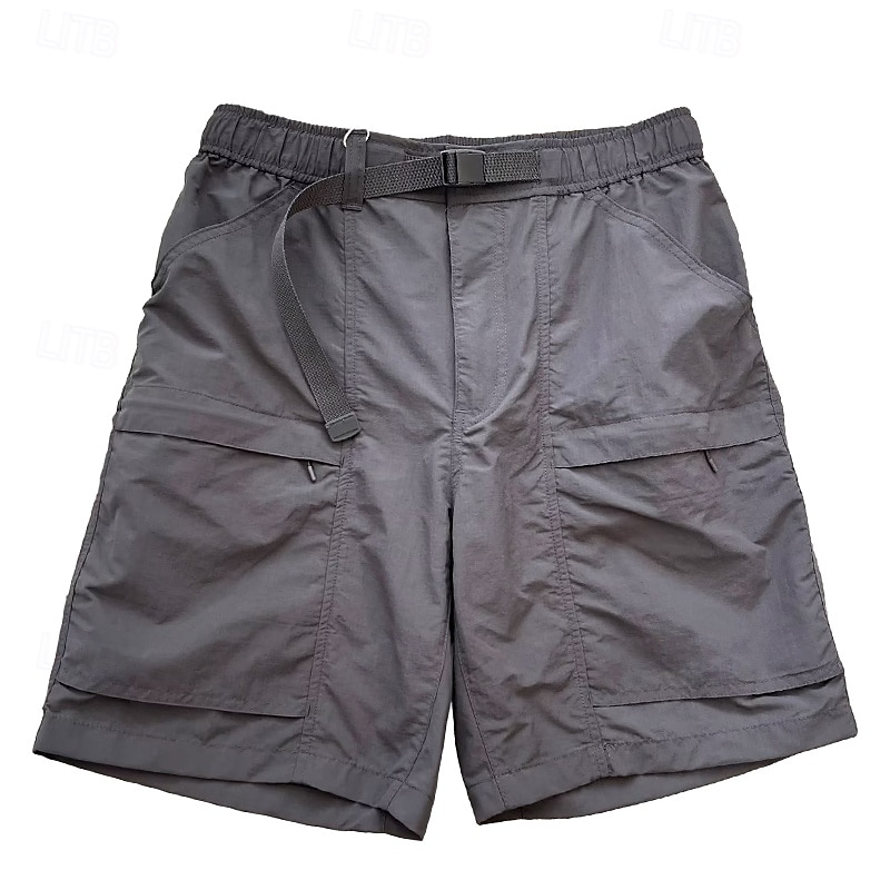 Herre Taktiske shorts Cargoshorts Shorts Bermudashorts Elastisk midje Lomme med glidelås Rett ben عادي Pustende Hurtigtørkende Knelengde utendørs Avslappet Camping & Vandring Sport Mote Svart Grønn 2025 - $20.99 –P5