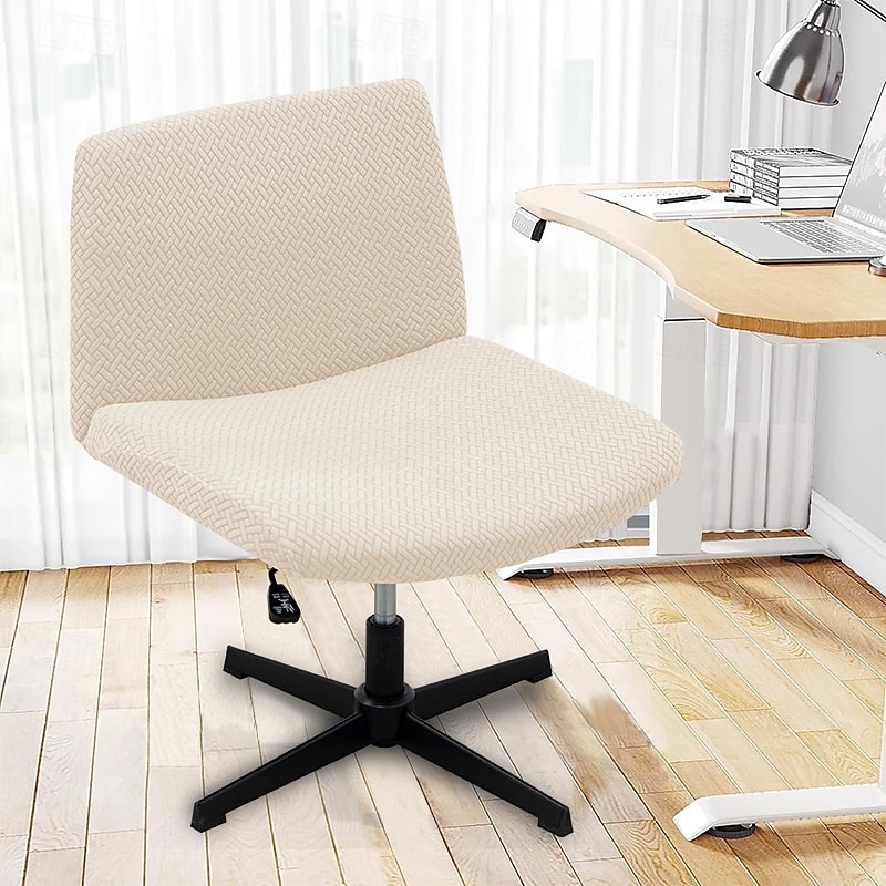 Armless Chair Cover, Cat Scratch Proof Soft Office Desk Chair Slipcovers Washable Work Chair Cover for Office Computer Gaming Chair 2025 - $8.99 –P16