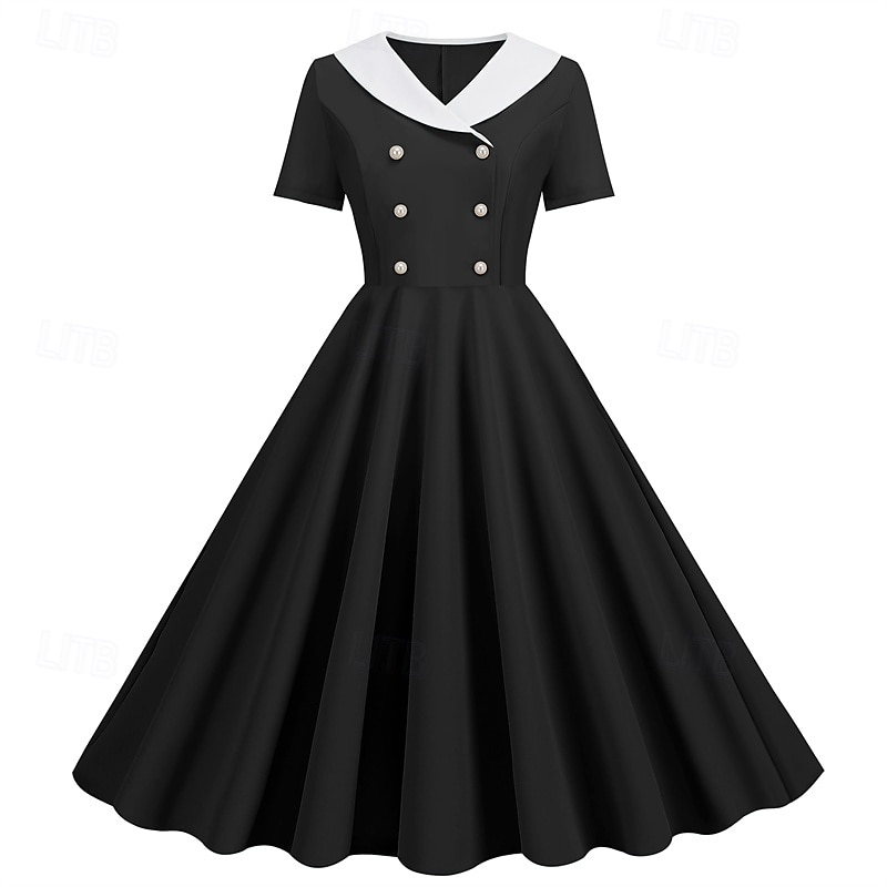 Retro Vintage 1950s Dress Swing Dress Women's Carnival Masquerade Daily Wear Bachelorette Party Adults' Dress Homecoming Dresses 2025 - $25.99 –P4