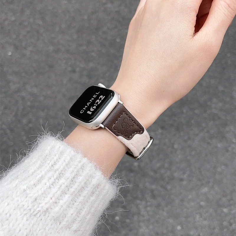 Bucle en Solo Loop Compatible con Apple Watch Correa 38mm 40mm 41mm 42mm 44mm 45mm 49mm Bonito Ajustable Cuero Sintético correa de repuesto para iwatch Ultra 2 Series 9 8 7 SE 6 5 4 3 2 1 2025 - $22.99 –P7