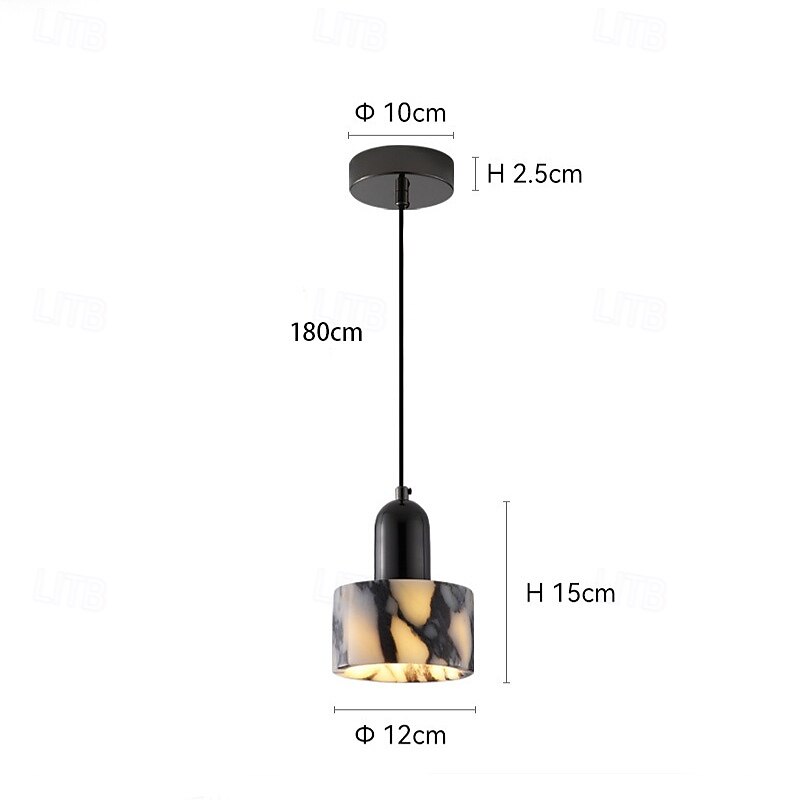 Dekum luminária pendente de mármore design de ilha luz pendente e27 cordão luz pendente ajustável para restaurante de cabeceira 85-265v de 2026 por $197.99 –P1