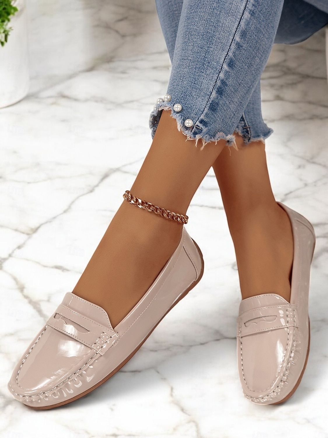 lakované mokasíny pro ženy – elegantní slip-on byty klasického designu pro běžné nošení i do kanceláře 2025 - $29.99 –P2