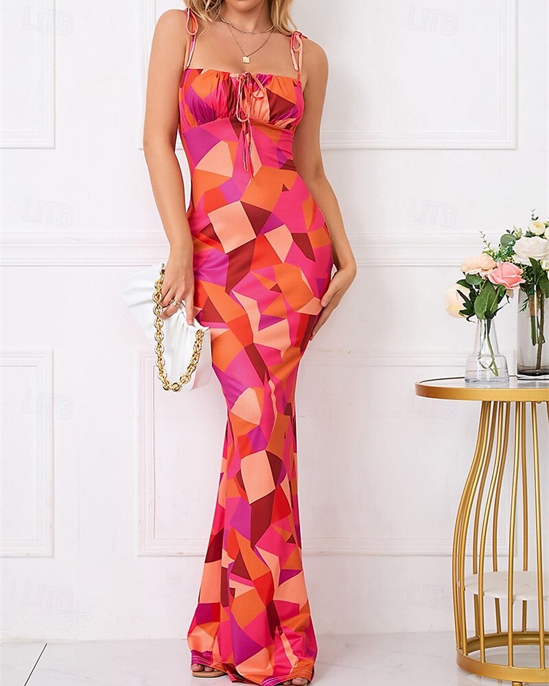Damskie Sukienka mini Codzienne sukienki Sukienka maxi Sukienka w kwiatki Letnie sukienki Elegancki Codzienny Bez rękawów Urlop Codzienny Randka Regularny Kwiaty Bez rękawów Cienkie ramiączka Blush 2025 - $25.99 –P6