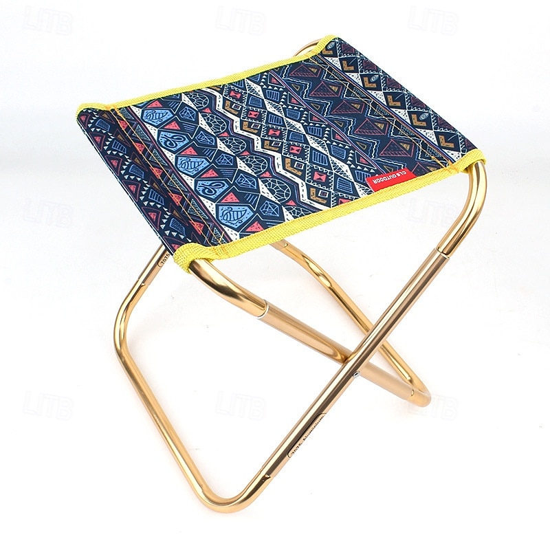 1Pc Outdoor Folding Stool Collapsible Stool Made of 7075 Aluminum Alloy Lightweight Portable Camping Seat for Hiking Fishing Travel 2025 - $24.99 –P7