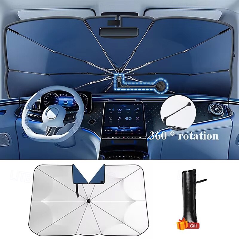 Car Sunshade Windshield Umbrella with 360Rotation Bendable Handle Front Window Sun shade UV Protection Summer Car Accessories 2025 - $31.99 –P9
