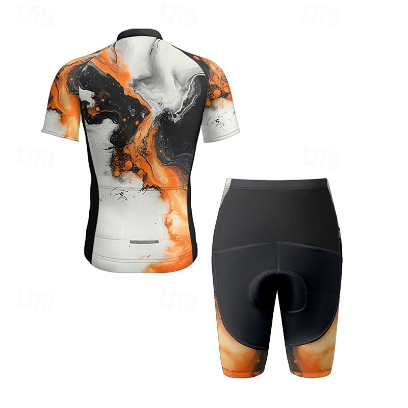Miesten Pyöräily jersey ja shortsit Lyhythihainen Maastopyöräily Maantiepyöräily Musta Keltainen Punastuvan vaaleanpunainen Kaltevuus Pyörä Spandex Urheilu Kaltevuus Vaatetus 2025 - $38.39 –P2