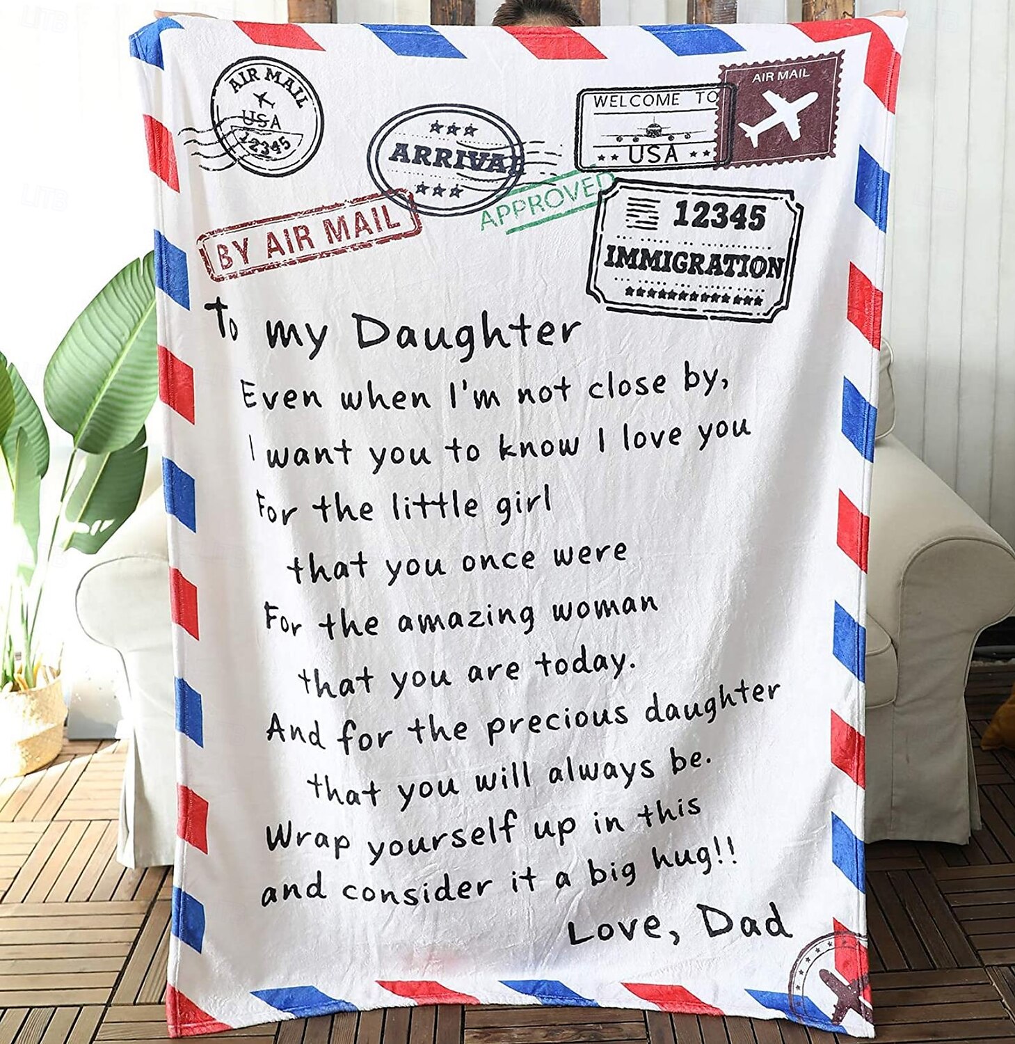 Mother's Day Blanket, A Letter to Mom, Mother's Day Gift  Soft and Cozy Throw, Perfect Gift for Mom, Floral or Heart Design, Warm and Comfortable 2025 - $19.99 –P4