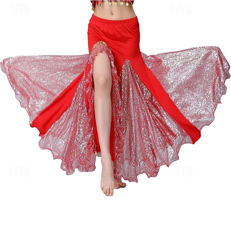Belly Dance Skirt Sequin Split Dance Costume Set Hip-Hugging Skirt Stage Performance Competition Skirt 2025 - $31.99 –P2