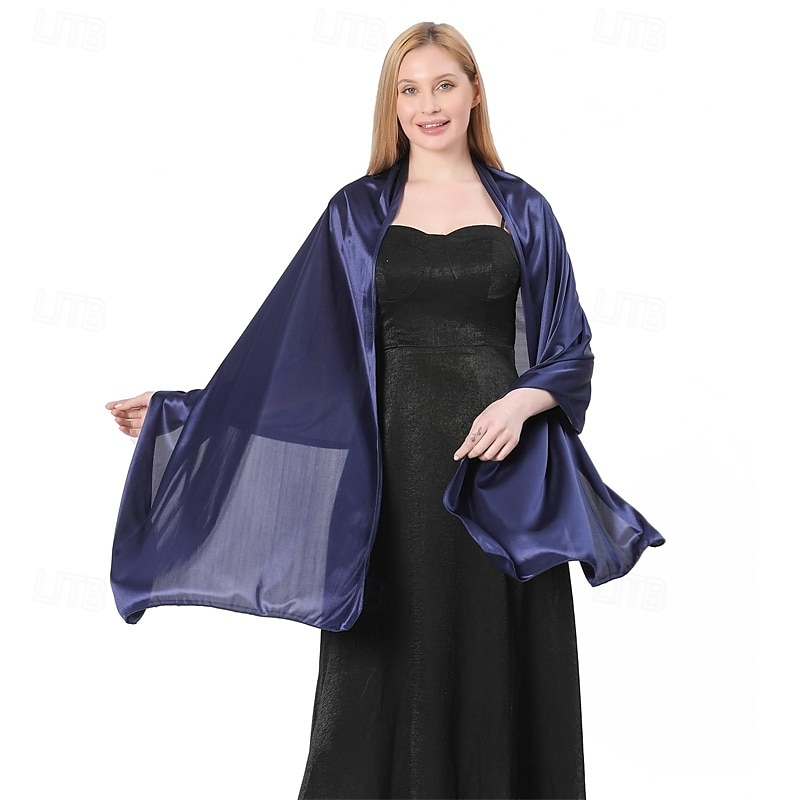 châles et écharpes en mousseline de soie pour femmes pour robes de soirée, élégante étole en mousseline de soie douce et transparente, écharpe de mariage pour mariée de 2025 ? $22.99 –P2