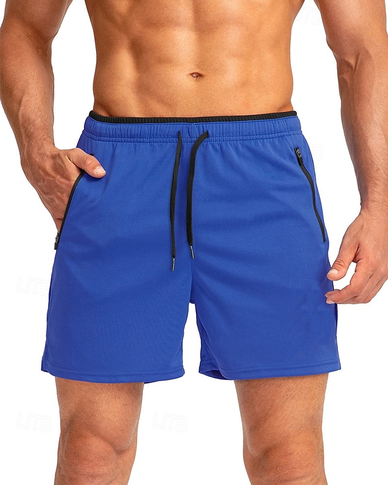 Homme Short actif Shorts de survêtement Shorts Shorts d'été Cordon de serrage Avec Poches Taille Élastique Uni Confort Court Quotidien Sport en Plein Air Sortir Mode Occasionnel bleu marine Kaki de 2026 ? $18.99 –P17