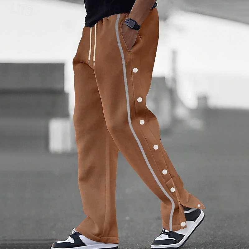 Hombre Pantalones deportivos Pantalones de Deporte Pantalones Bolsillo Correa Cintura elástica Plano Comodidad Deporte Diario Moda Casual Azul Real Caqui Microelástico 2025 - $22.99 –P11