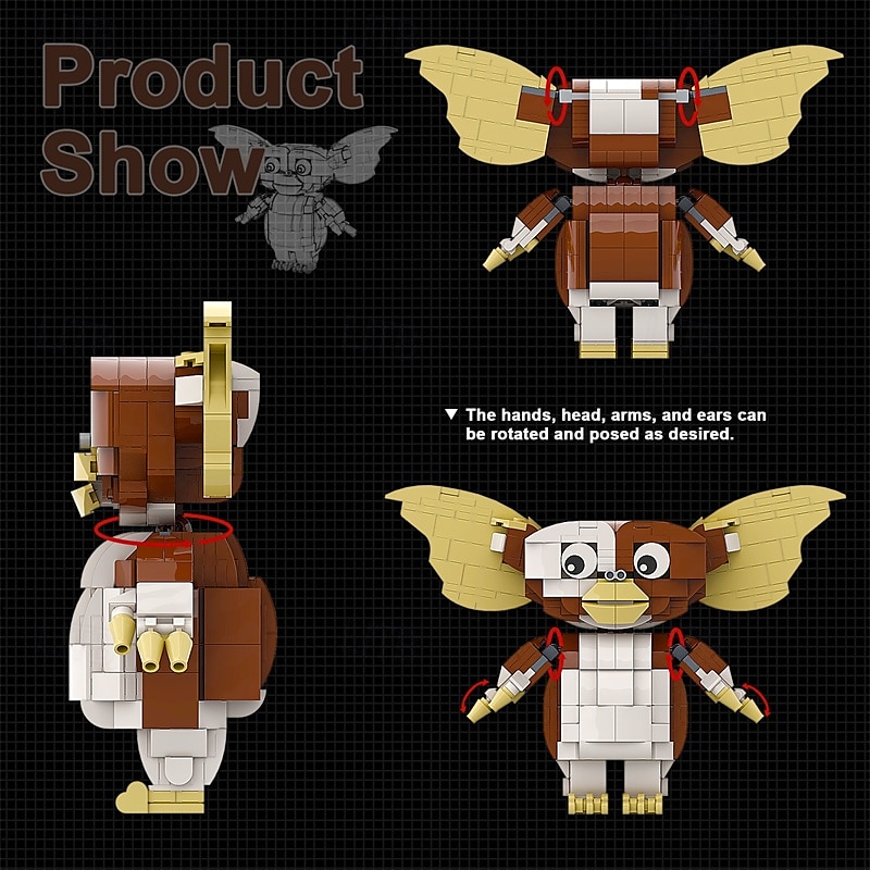 set de blocuri de acțiune monstru mic trusă de construcție spiriduș malefic diy de Crăciun pentru animale de companie jucării bloc de construcție figuri de groază cadouri pentru halloween pentru copii 2025 - $44.99 –P2