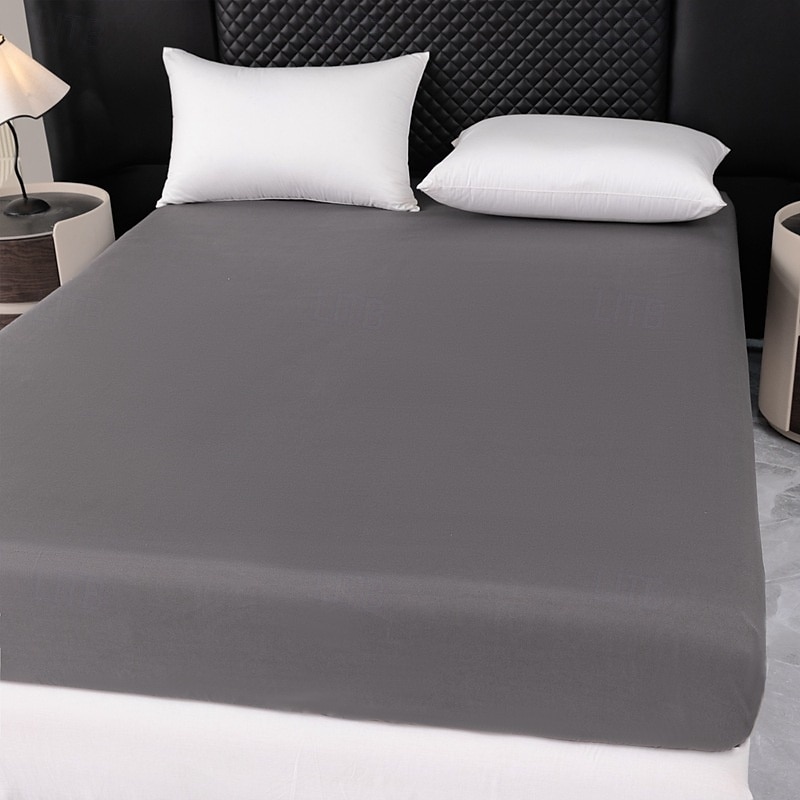 1pc Solid Colored Bedding Fitted Sheet Only(no Pillowcases) Elastic Band Around Mattress Easy Care 2025 - $16.99 –P20