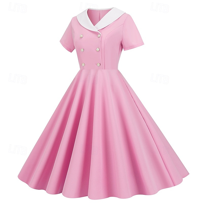 Retro Vintage 1950s Dress Swing Dress Women's Carnival Masquerade Daily Wear Bachelorette Party Adults' Dress Homecoming Dresses 2025 - $25.99 –P2