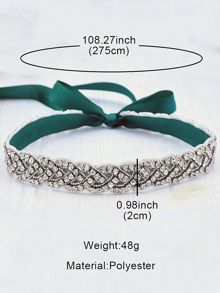 Crystal Rhinestone Bridal Waistband – Elegant Wedding Dress Belt for Women – Perfect for Bridal Gowns, Weddings and Special Occasions 2025 - $14.99 –P6