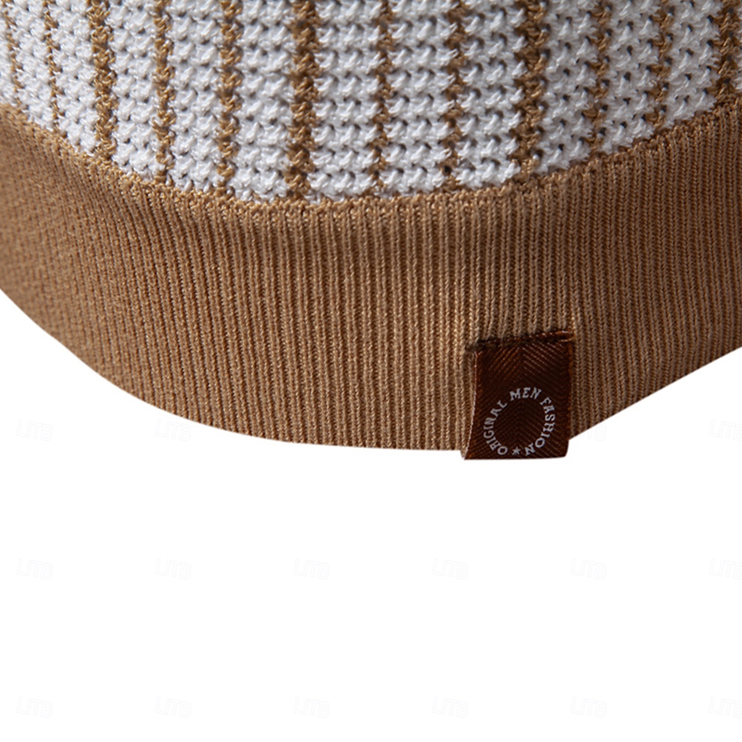 Męskie Gra polo Dzianina polo Formalny Praca Wieczorne Krótki rękaw Prążki Pionowe paski Stripe-Trim Pasek Wiosna Zielony Khaki Gra polo 2025 - $30.99 –P9