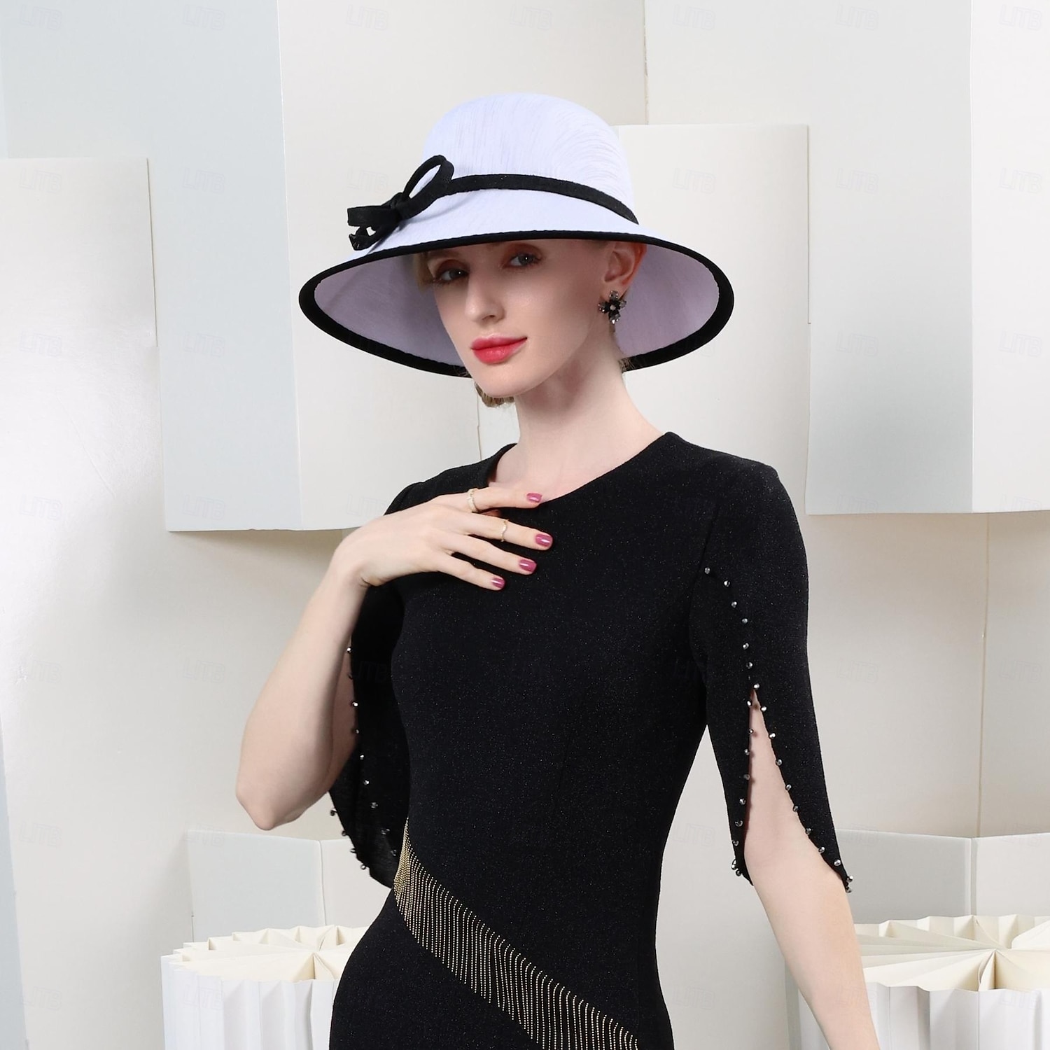 Hats Fiber Bowler / Cloche Hat Sun Hat Wedding Tea Party Elegant Wedding With Bowknot Headpiece Headwear 2026 - $57.99 –P7