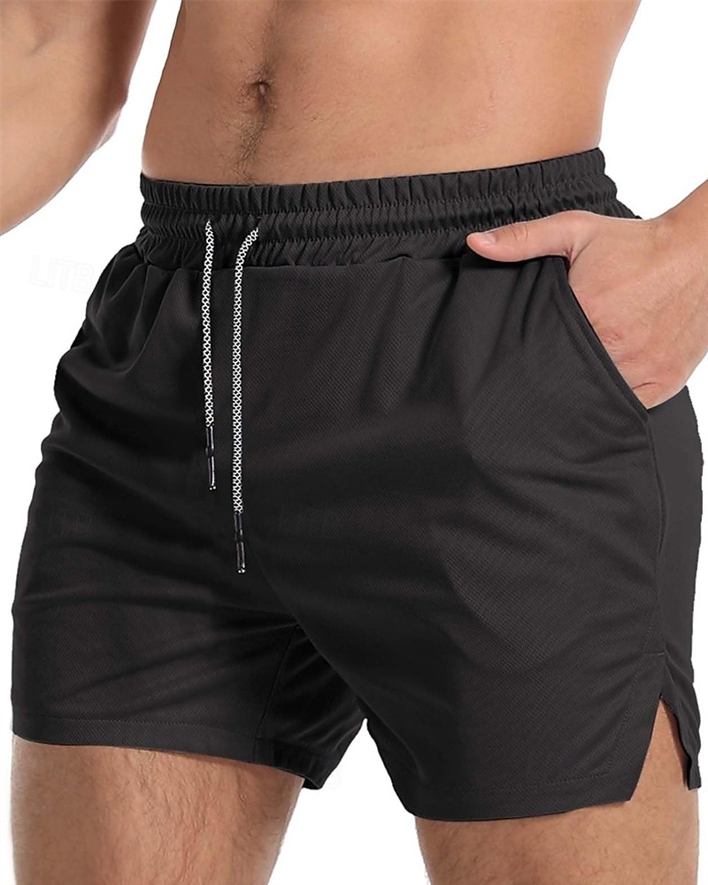 Per uomo Pantaloncini attivi Pantaloncini da sudore Pantaloncini Pantaloncini estivi Tasche A cordoncino Vita elastica Liscio Comfort Breve Sportivo Giornaliero Per uscire Di tendenza Informale Verde del 2026 a $14.99 –P1