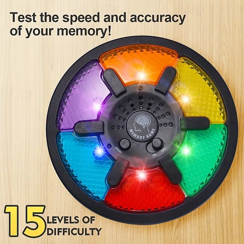Interactive Memory Game Machine Game Board With Led Lights And Sound Effects Exercise Hand-brain Coordination-children's Educational Toy Halloween Christmas Gift 2025 - $18.99 –P2