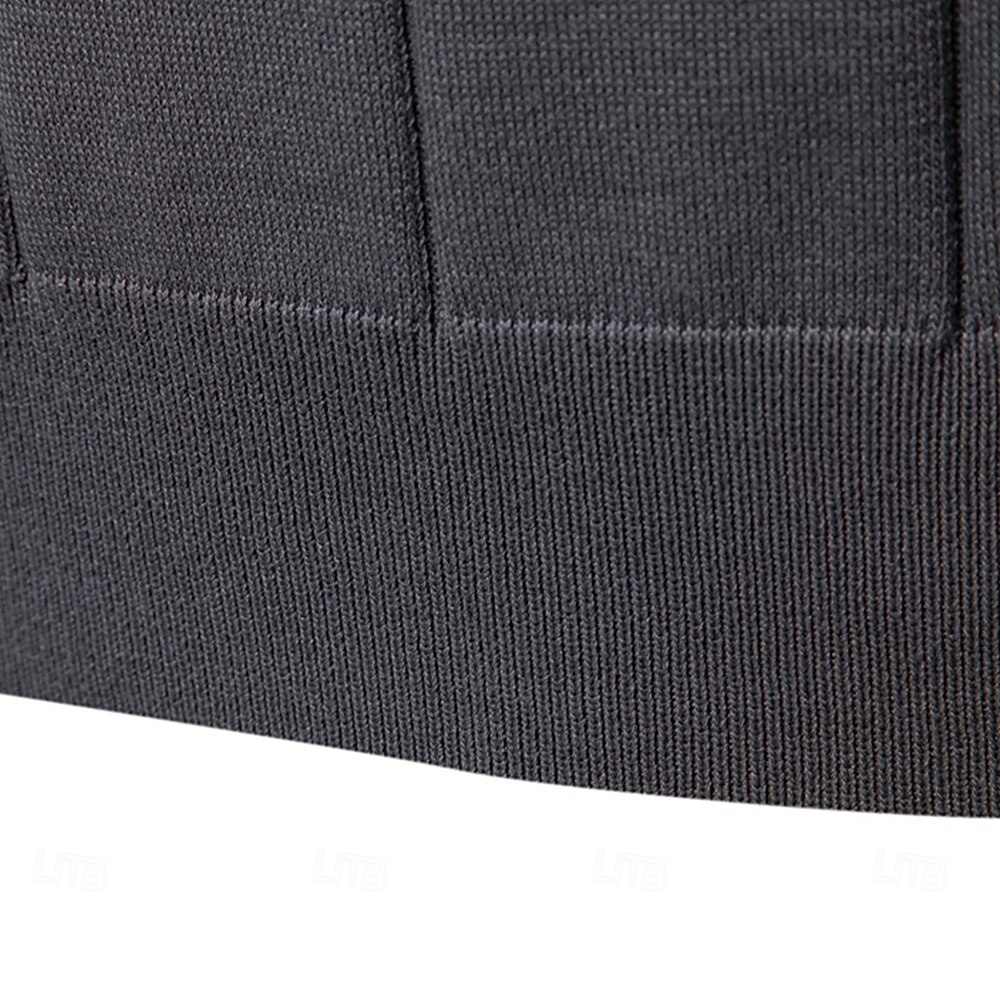 Miesten Polo Neulo poolo Muodollinen Työ Sänkyjen avaus Neljänneksen postinumero Lyhythihainen Yhtenäinen väri Sulkea jnk vetoketju Kevät Tumman harmaa Musta Valkoinen Laivaston sininen Khaki Harmaa 2025 - $27.99 –P29